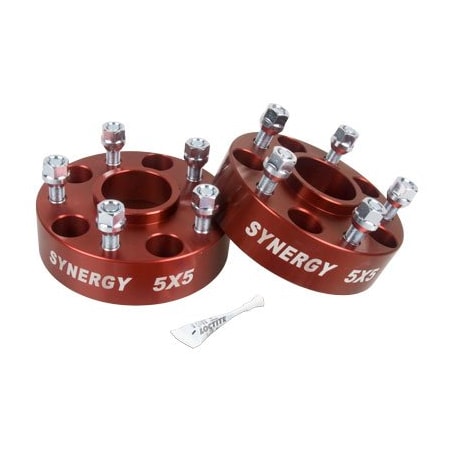 Synergy HUB CENTRIC WHEEL SPACERS - 5X4.5 - 1.25IN WIDTH, 1/2-20 UNF STUD SIZE 4111-5-45-H